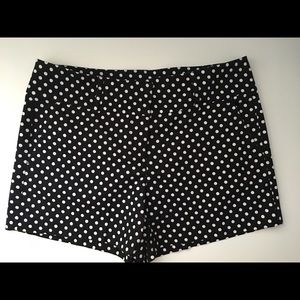 Ann Taylor polka dot Black and White Shorts